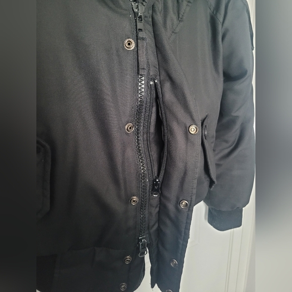 Urban Behaviour Winter Bomber Puffer Black Jacket S: Medium - Picture 5 of 10